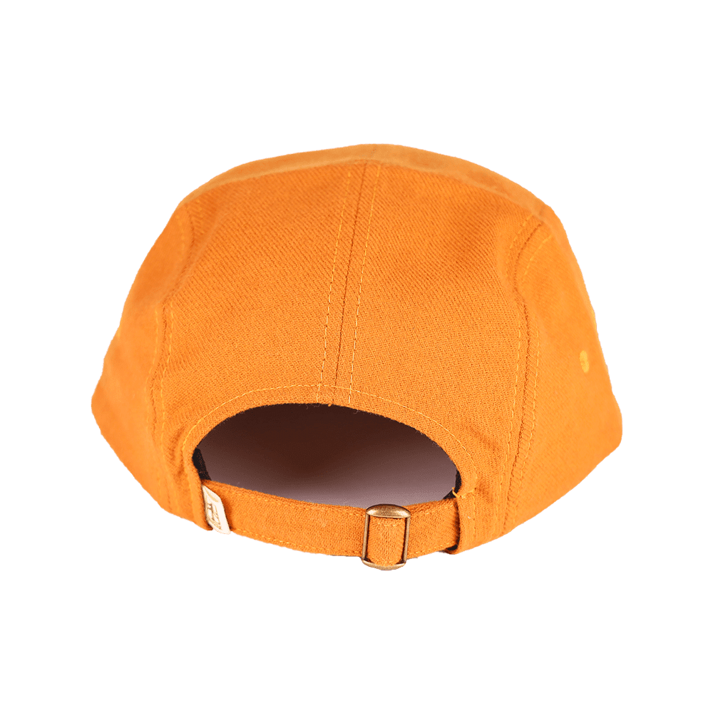 Run Wild Brushed Cotton Camp Cap | Orange