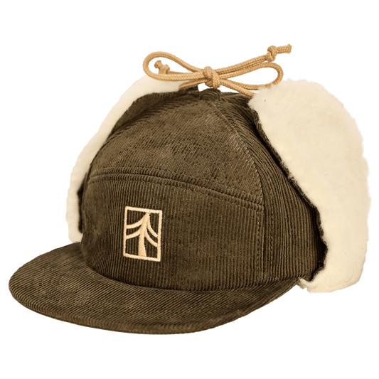 Redmond Hemp Corduroy Sherpa Earflap Cap | Green